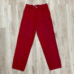 Vintage 90’s Tommy Hilfiger Red denim Jeans Men’s Size 34x32
